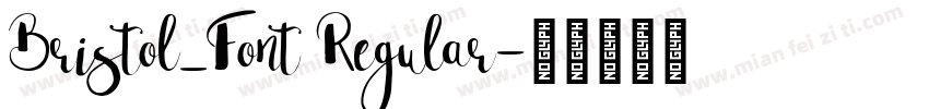 Bristol_Font Regular字体转换